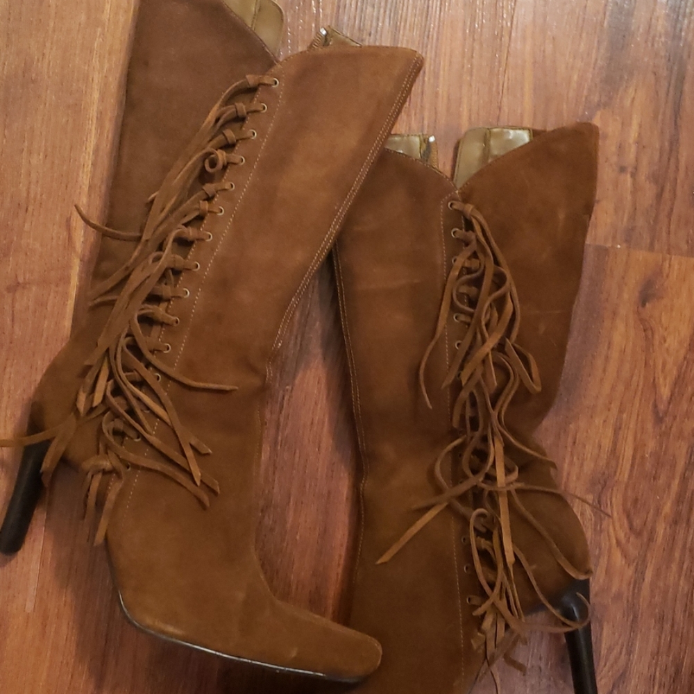 MIA brown leather boots